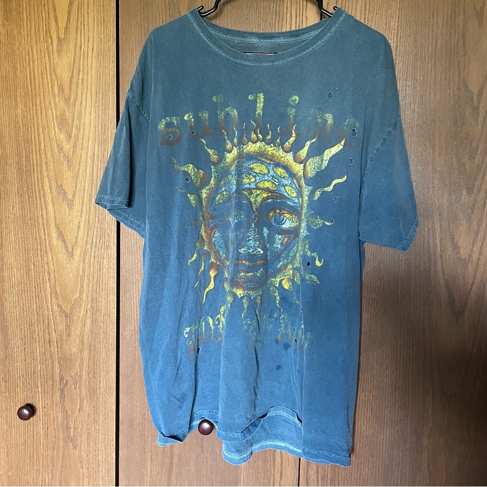 Urban Outfitters Blue Graphic Tee